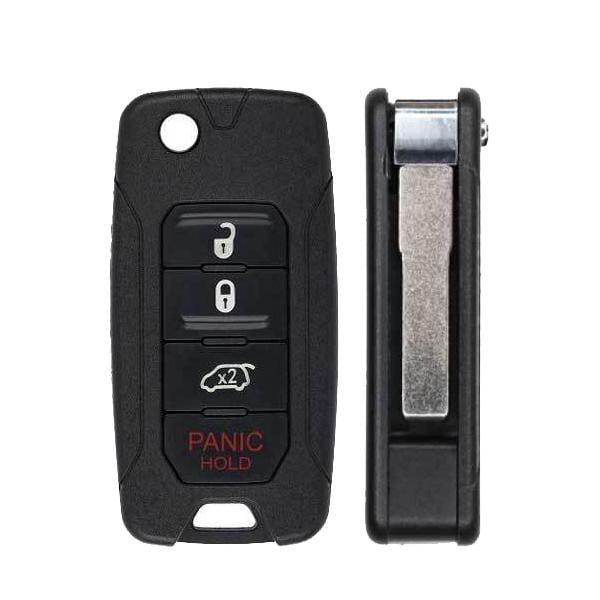 2015 - 2019 Jeep Renegade / Fiat 500X /4-Button Flip Key / 2ADFTFI5AM433TX (RFK-JP-4